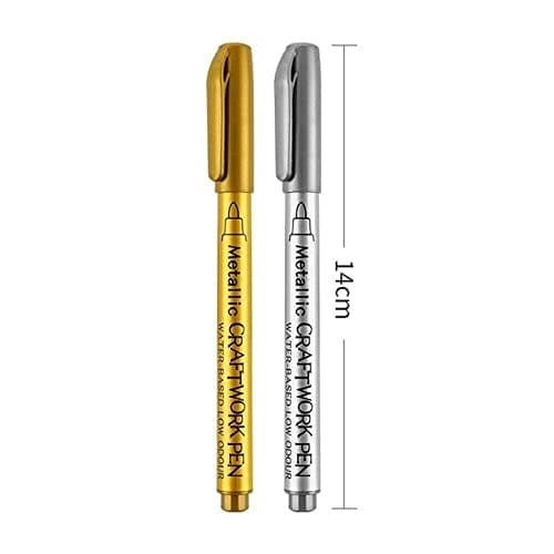 Metallic Craftwork Pen - Gold and Silver (1 each)