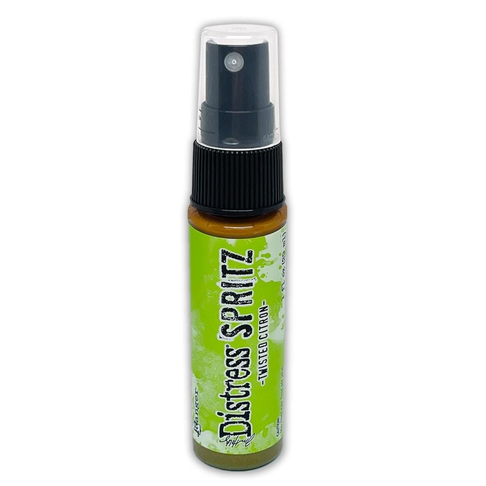 Tim Holtz Distress Spritz 1oz Bottle - Twisted Citron TDU86512 distress spritz Twisted Citron Tim Holtz Distress Spritz 1oz Bottle - Twisted Citron