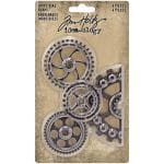 Tm Holtz Idea-Ology Metal Industrial Gears 1.5" To 3" 4/Pkg