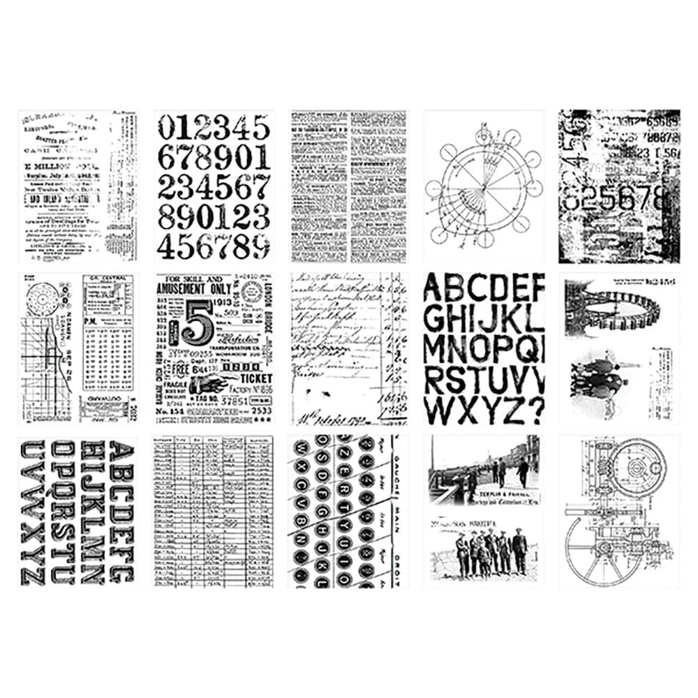 Tim Holtz Idea-ology Collage Paper Archives (30 pieces) TH94366 tim holtz collage paper Tim Holtz Idea-ology Collage Paper Archives (30 pieces)
