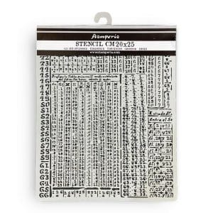 Stamperia Stencil 20 by 25 cm - Fortune Hieroglyphic