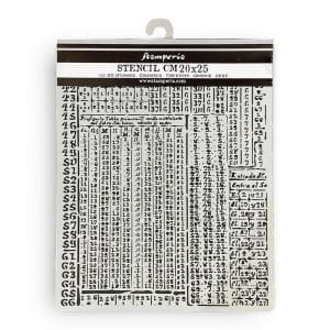 Stamperia Stencil 20 by 25 cm - Fortune Hieroglyphic