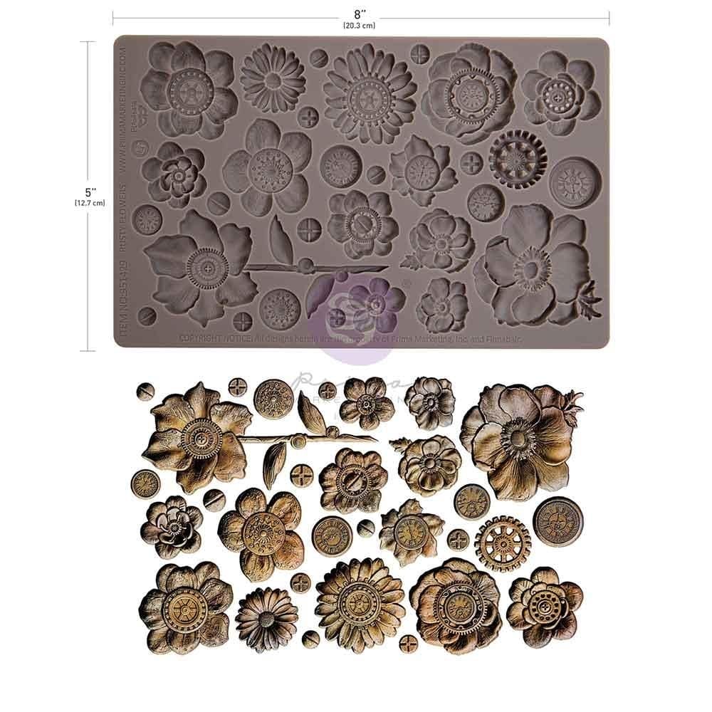 Prima Re-Design Decor Mould - Rusty Flowers prima mould rusty flowers 951429 1 Prima Re-Design Decor Mould - Rusty Flowers