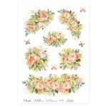 CrafTangles Decoupage Napkin / Tissue / Collage Paper - Spring Flowers 5