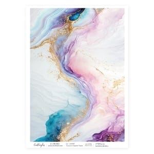 CrafTangles Decoupage Napkin / Tissue / Collage Paper - Alcohol Ink Background 2