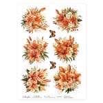 CrafTangles Decoupage Napkin / Tissue / Collage Paper - Spring Flowers 11