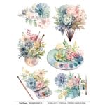 CrafTangles A4 Transfer It Sheets - Floral Art 3