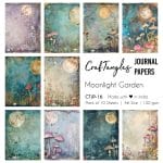 CrafTangles Journal Papers (A6 pack of 10 sheets) - Moonlight Garden