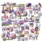 CrafTangles Precut Journal Stickers - Spring Girls 3 (Pack of 56 stickers)