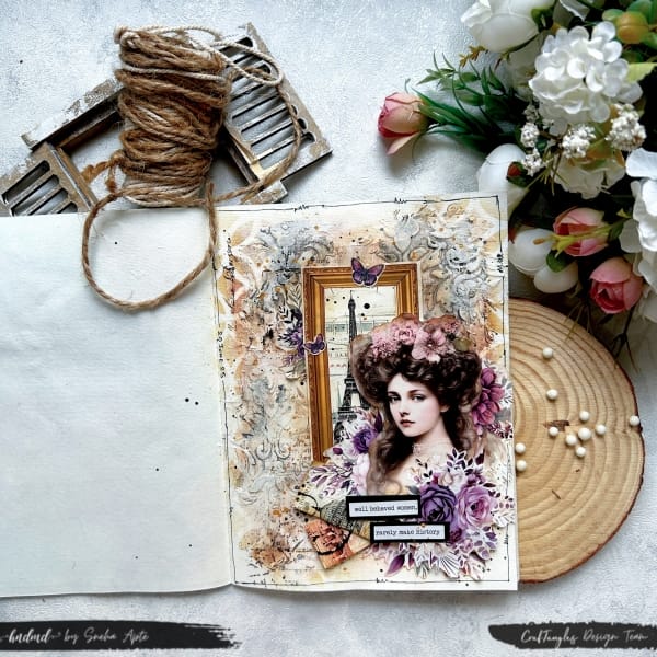 CrafTangles Handmade Diary / Journal for Journalling  6 by 8 inches) - 40 pages - Image 6