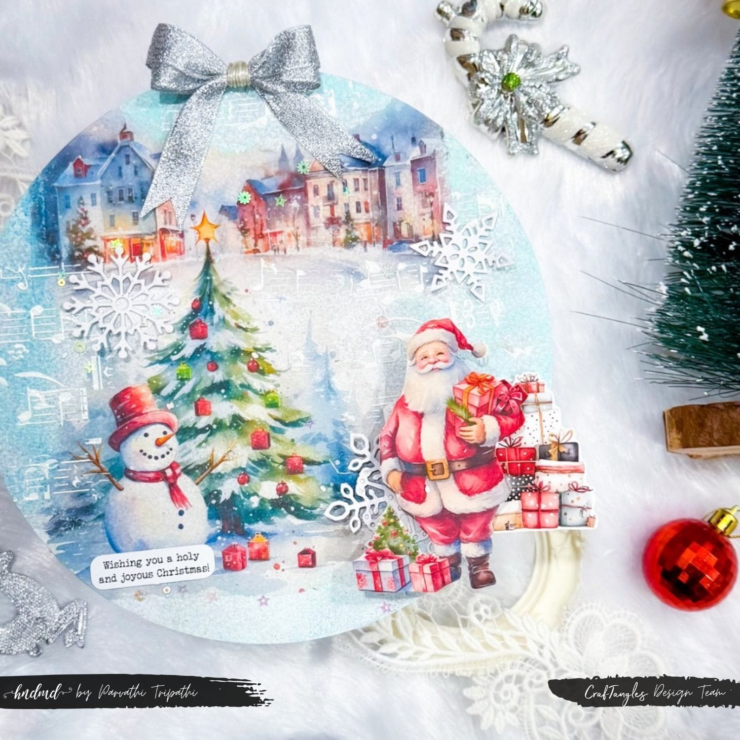 CrafTangles 6x6 Stencils - Vintage Flower CrafTangles Christmas Board CrafTangles 6x6 Stencils - Vintage Flower - Image 3