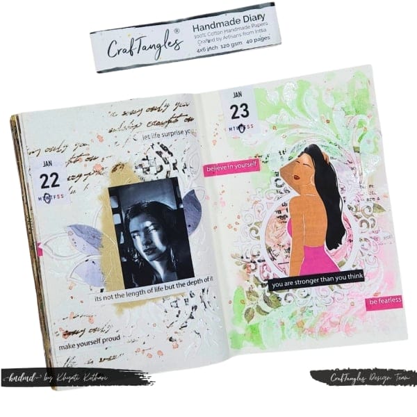 CrafTangles Precut Journal Stickers - Fashion Girls Combo (Pastel and Spring Collection) (58 stickers) - Image 13
