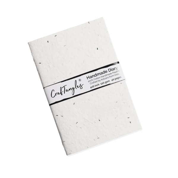 CrafTangles Handmade Diary for Journalling (4 by 6 inches) - 40 pages