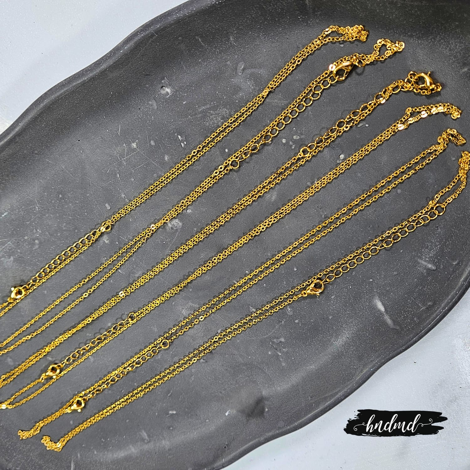Jewellery Findings - Necklace / Chain - Gold (6 pcs) CraftAdda jewellery findings chain gold 1 Jewellery Findings - Necklace / Chain - Gold (6 pcs)