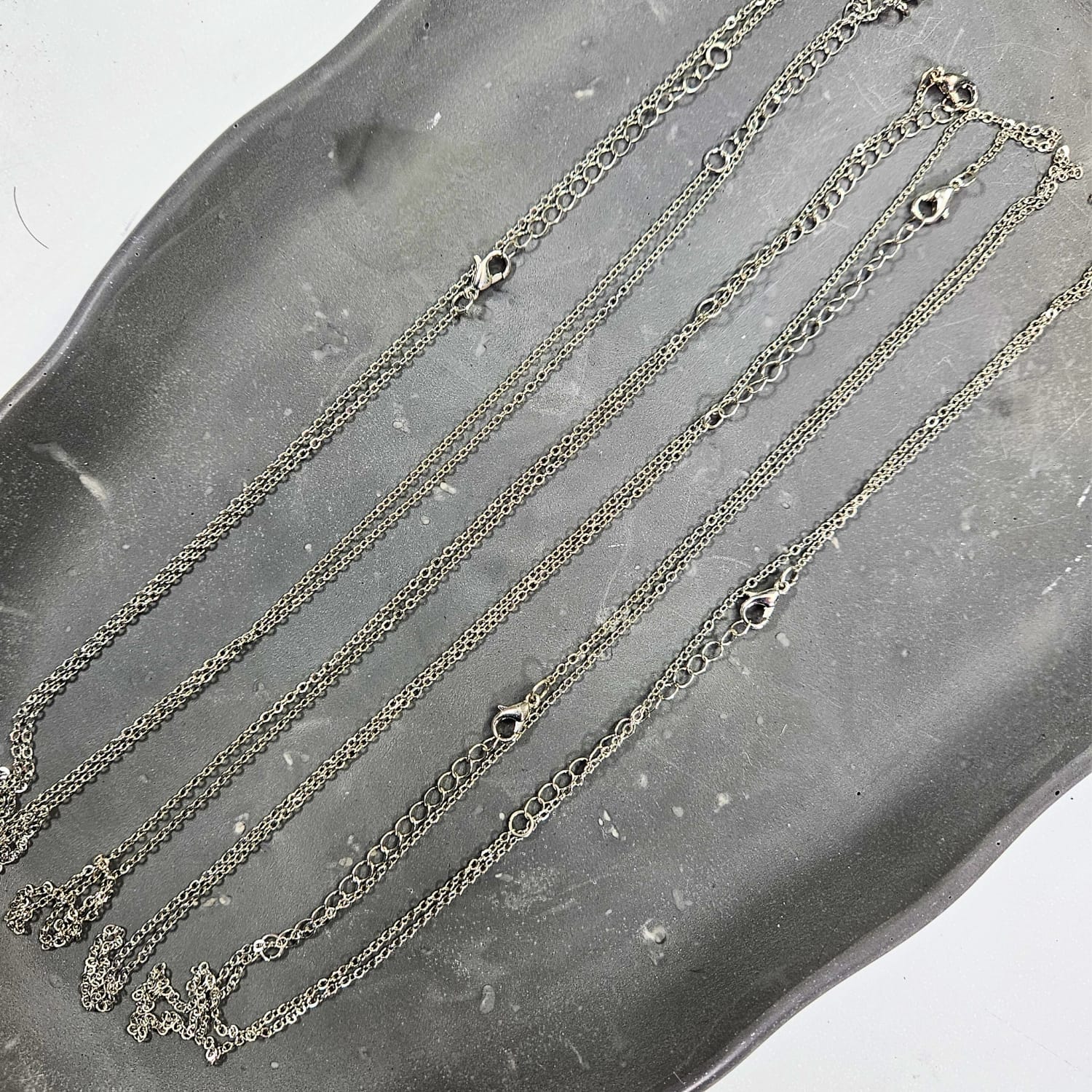 Jewellery Findings - Necklace / Chain - Silver (6 pcs) CraftAdda jewellery findings chain silver 2 CraftAdda_jewellery_findings_chain_silver_2