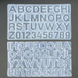 Reverse Alphabets Mould Without Holes (Front pouring)
