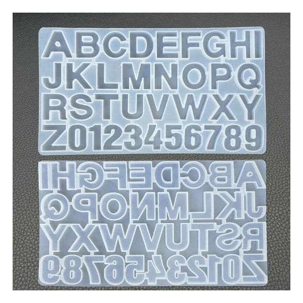 Reverse Alphabets Mould Without Holes (Front pouring)