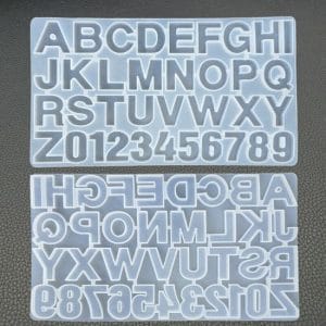 Reverse Alphabets Mould Without Holes (Front pouring)