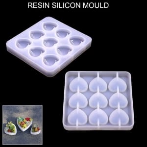 Heart Pendants Silicone Jewellery Mould (RAWS-173)