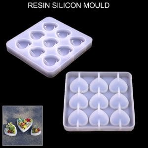 Heart Pendants Silicone Jewellery Mould (RAWS-173)