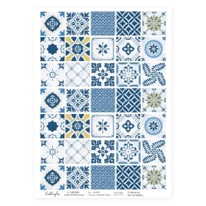 CrafTangles Decoupage Napkin / Tissue / Collage Paper - Pottery Patterns 3