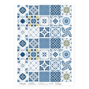 CrafTangles Decoupage Napkin / Tissue / Collage Paper - Pottery Patterns 3