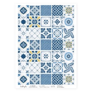 CrafTangles Decoupage Napkin / Tissue / Collage Paper - Pottery Patterns 3