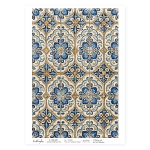 CrafTangles Decoupage Napkin / Tissue / Collage Paper - Pottery Patterns 4