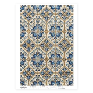 CrafTangles Decoupage Napkin / Tissue / Collage Paper - Pottery Patterns 4