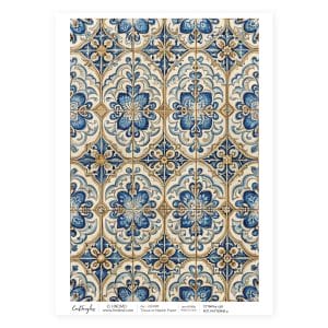 CrafTangles Decoupage Napkin / Tissue / Collage Paper - Pottery Patterns 4