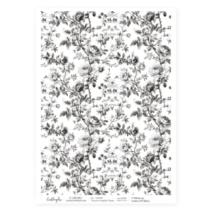 CrafTangles Decoupage Napkin / Tissue / Collage Paper - Floral Pattern 6