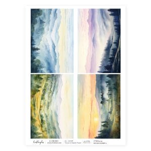 CrafTangles Decoupage Napkin / Tissue / Collage Paper - Nature Scenery 1