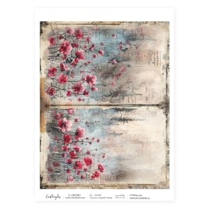 CrafTangles Decoupage Napkin / Tissue / Collage Paper - Vintage Flowers 10