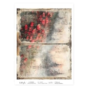 CrafTangles Decoupage Napkin / Tissue / Collage Paper - Vintage Flowers 11