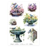 CrafTangles Decoupage Napkin / Tissue / Collage Paper - Summer Birds 3