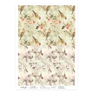 CrafTangles Decoupage Napkin / Tissue / Collage Paper - Summer Birds 4
