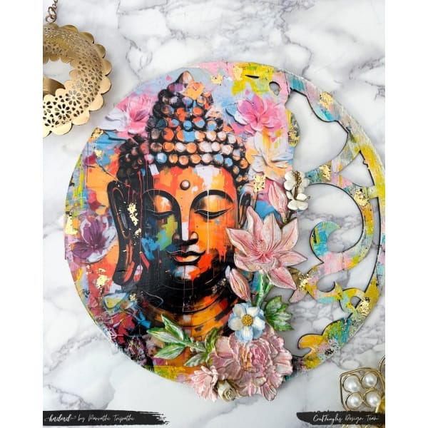 CrafTangles Decoupage Paper A4 - Buddha 1 - Image 3