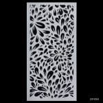 4 by 8 inches Stencil - Flowers
