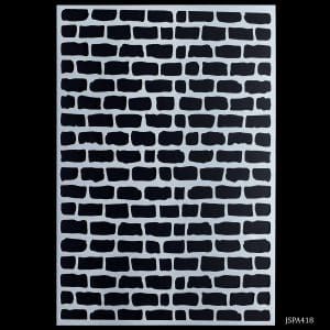 A4 Stencil - Bricks