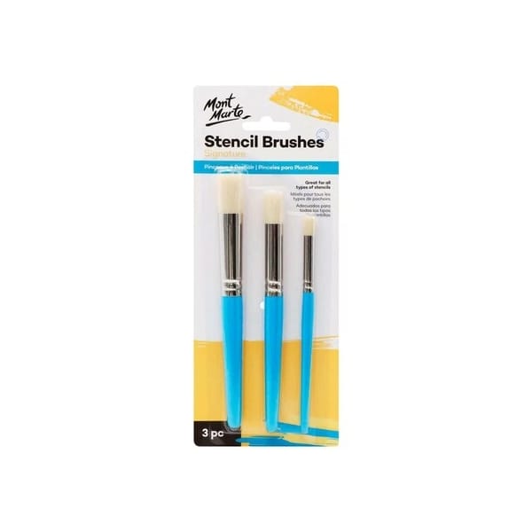 Mont Marte Stencil Brushes Signature (Set of 3 brushes)