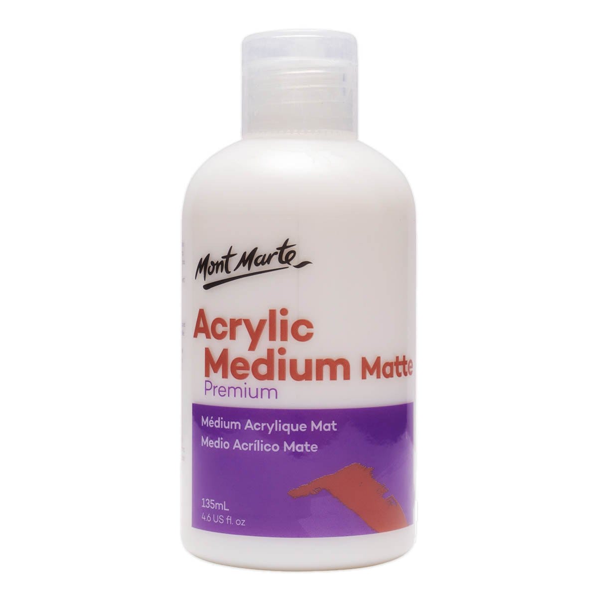 Mont Marte Acrylic Medium 135 ml - Matte mont marte acrylic flow medium 135ml matte MAMD0002 Mont Marte Acrylic Flow Medium 135 ml - Matte