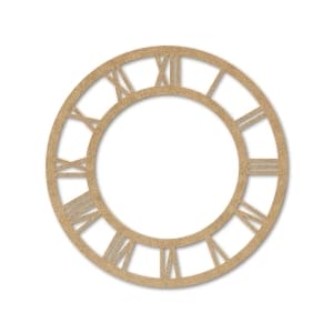 MDF Clock Frame - 6 inches - Roman Numbers