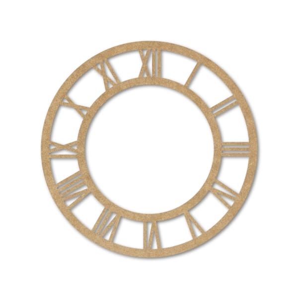 MDF Clock Frame - 6 inches - Roman Numbers