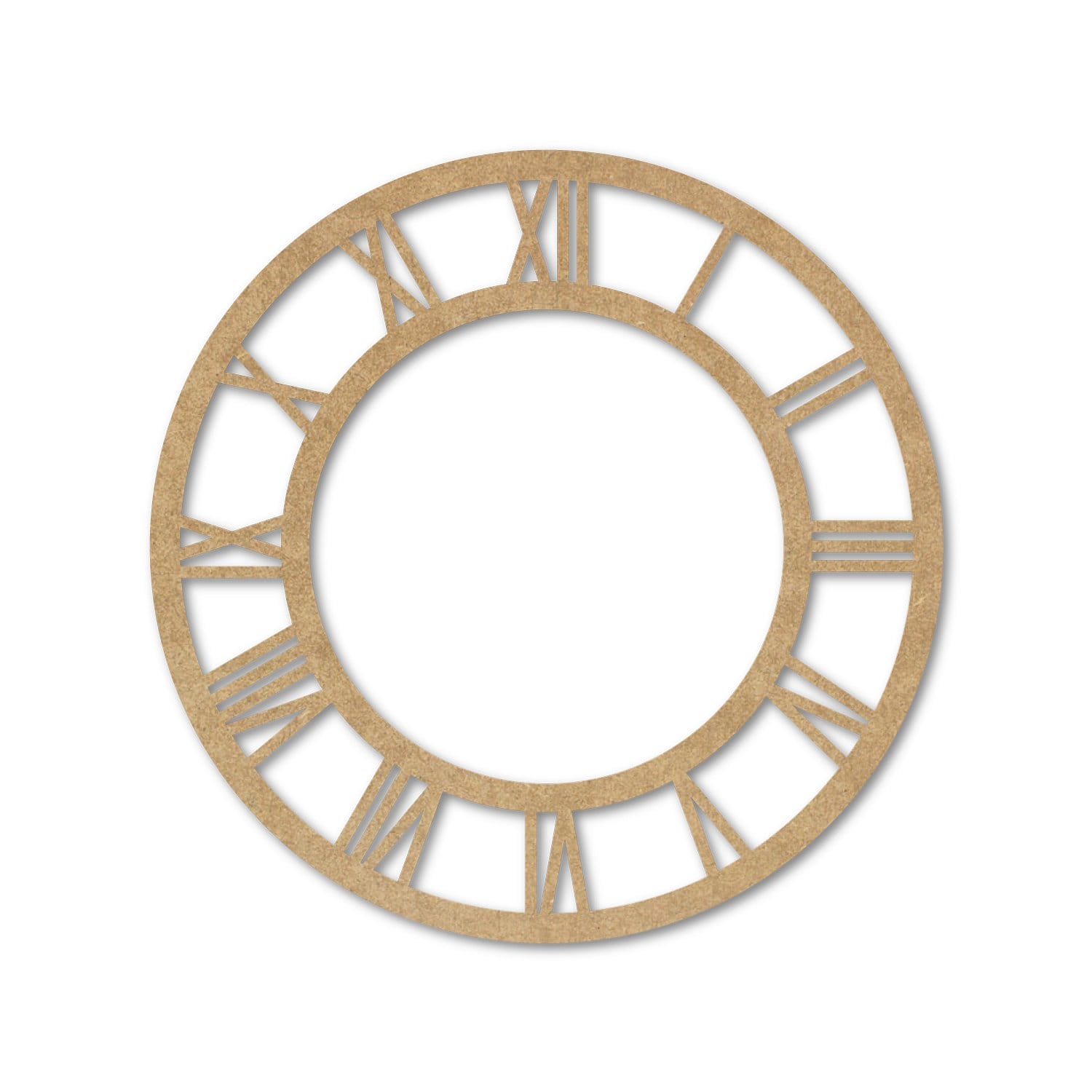 MDF Clock Frame - 6 inches - Roman Numbers mdf roman clock 6 inches MDF Clock Frame - 6 inches - Roman Numbers