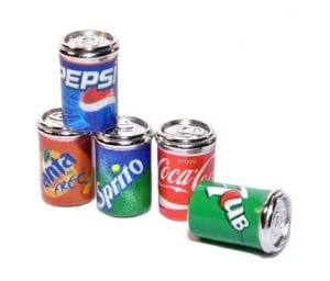 miniatures cold drink can