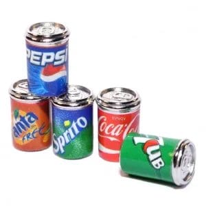 miniatures cold drink can