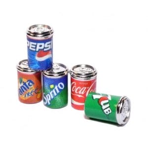 Miniatures - Cold Drink Cans - 4 pcs