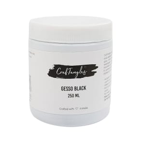 CrafTangles Artist Gesso - Charcoal / Black (250 ml)