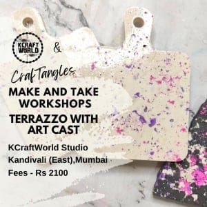 CrafTangles Terrazzo Art Cast Workshop in Kandivali East Mumbai on 17 and 18 June 2025