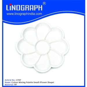 Linograph Colour Mixing Plate / Palette - Flower Small